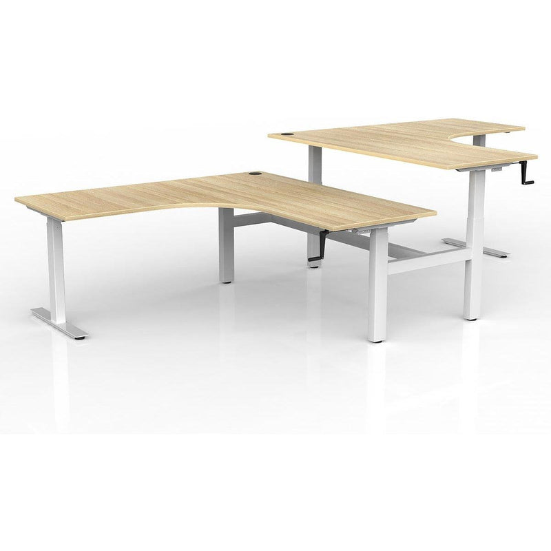 Agile Winder Adjust 90° Shared Workstation