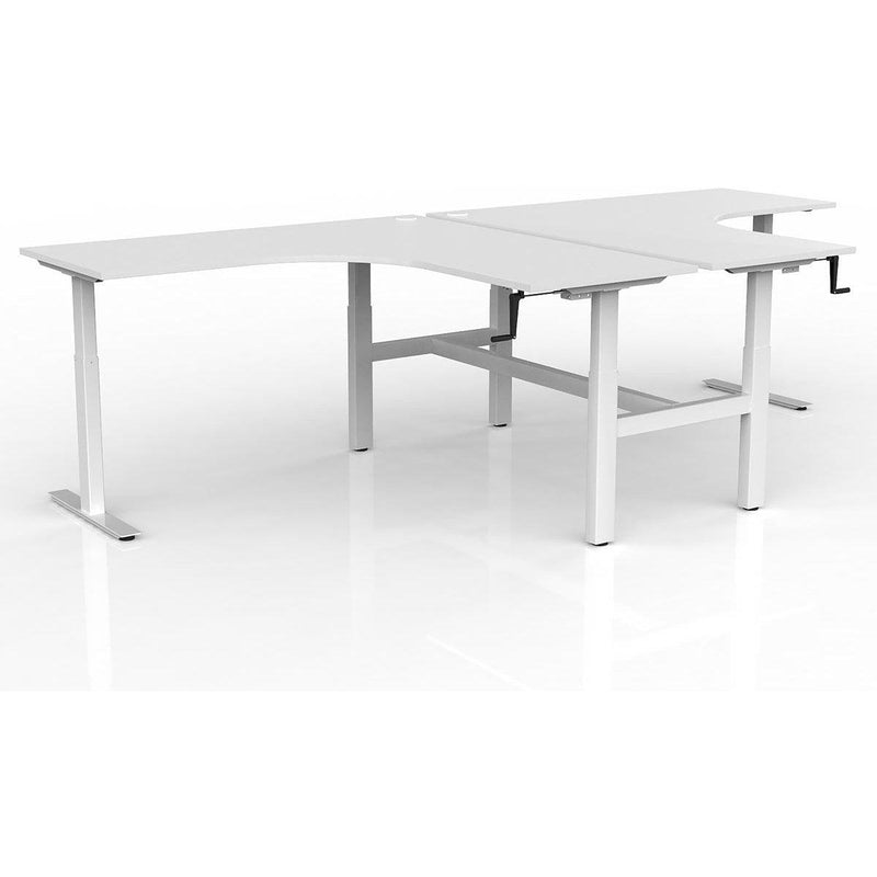 Agile Winder Adjust 90° Shared Workstation