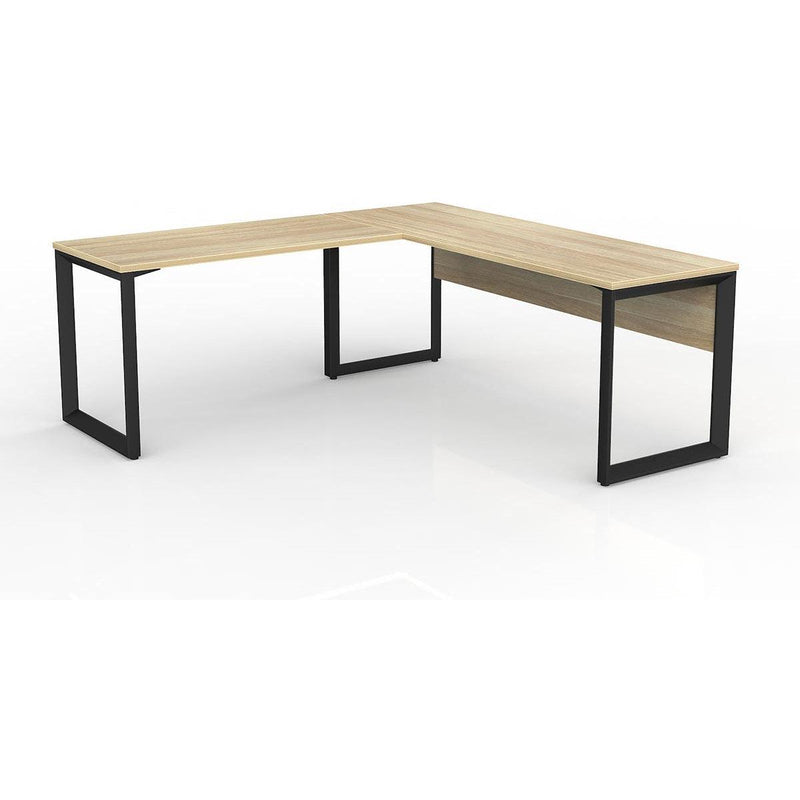 Anvil Desk with Return and Modesty - Left Hand