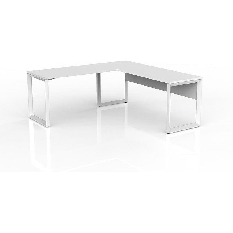 Anvil Desk with Return and Modesty - Left Hand