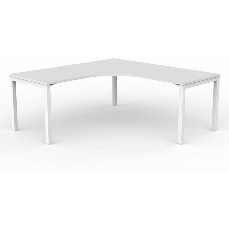 Axis Single 90-degree Workspace - White Worktop
