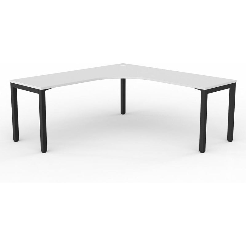 Axis Single 90-degree Workspace - White Worktop