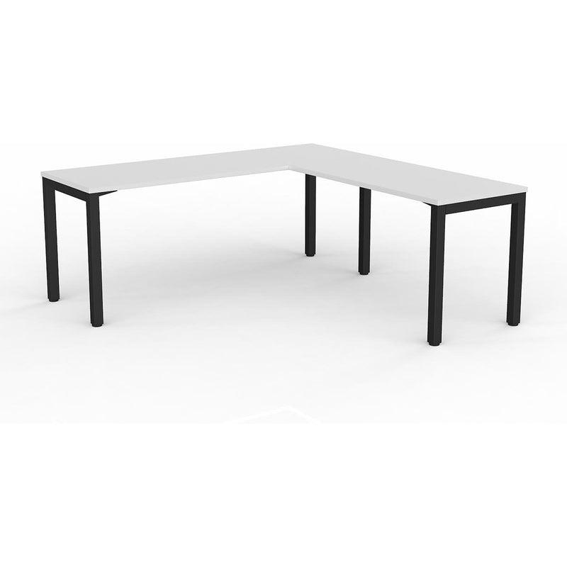 Axis Desk with Return - White Worktop