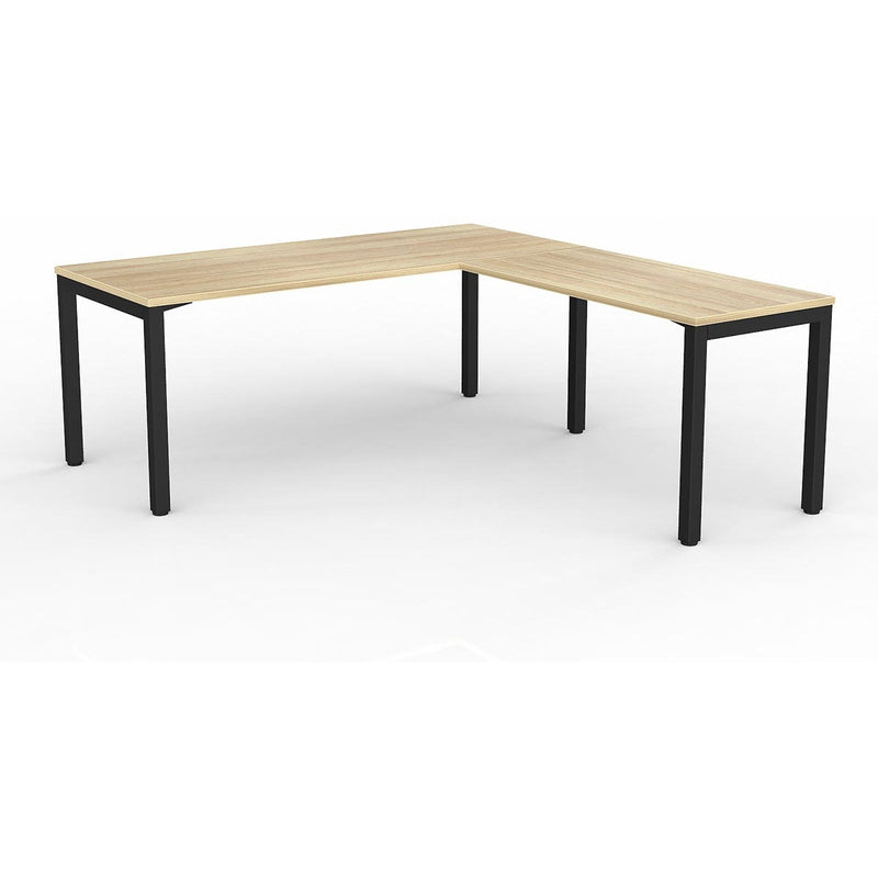 Axis Desk with Return - New Oak Worktop