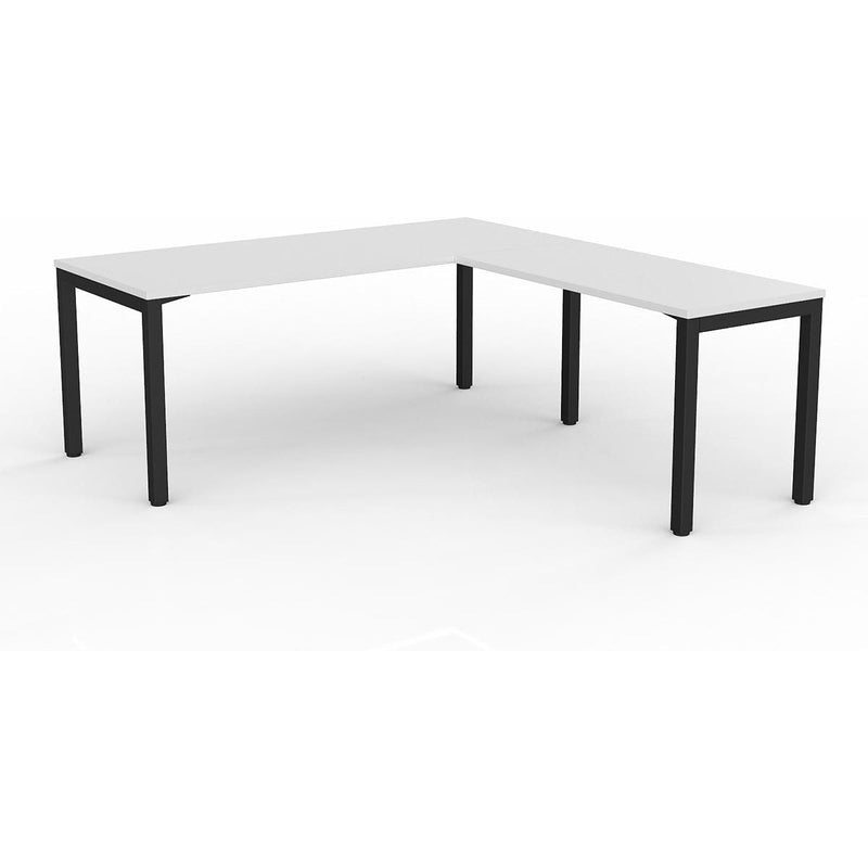Axis Desk with Return - White Worktop