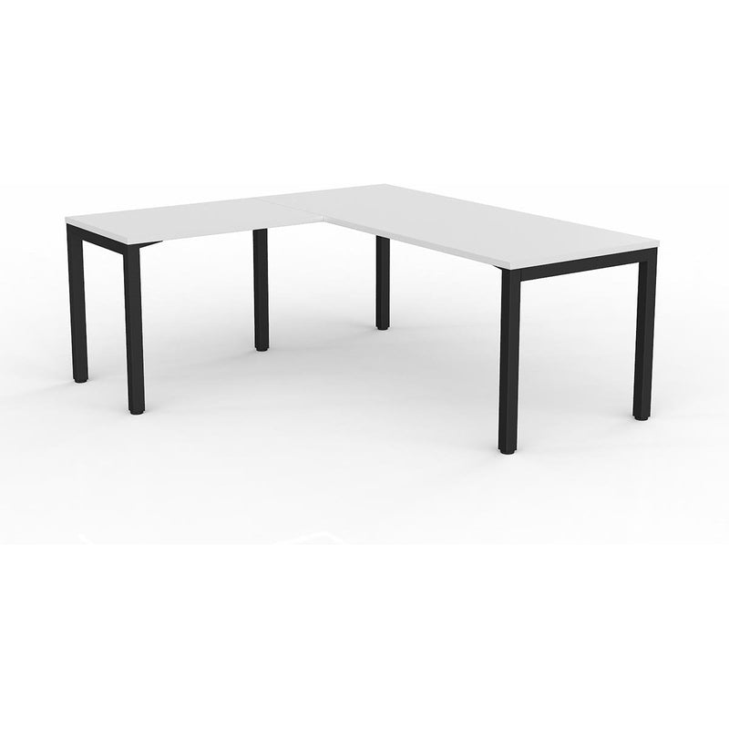 Axis Desk with Return - White Worktop