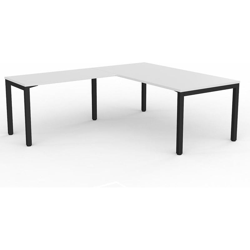 Axis Desk with Return - White Worktop