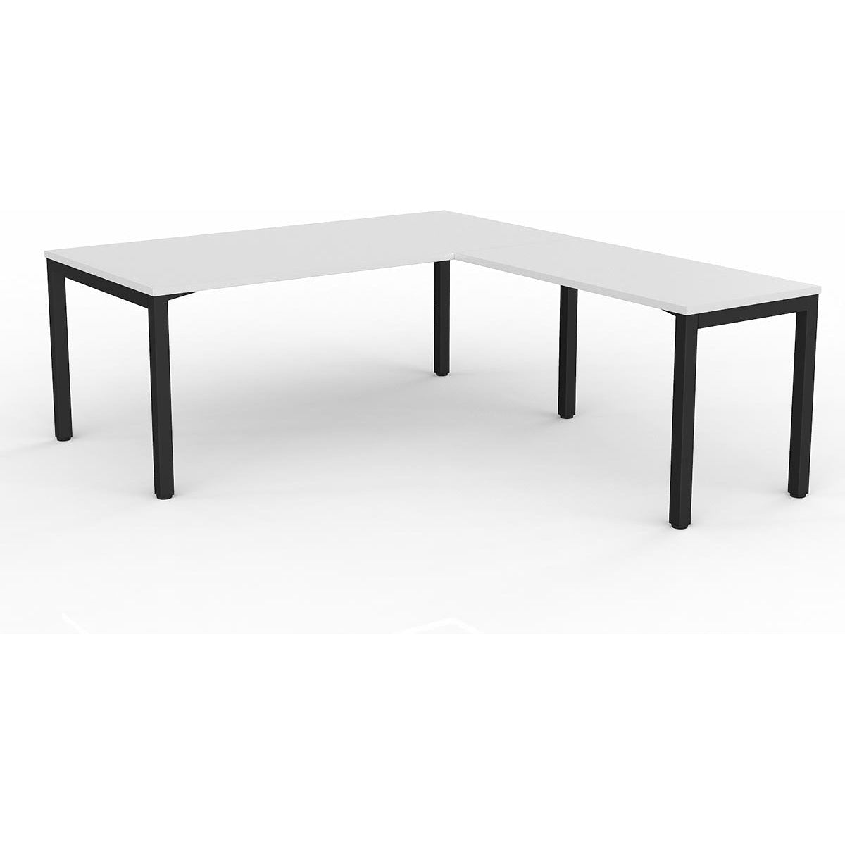 Axis Desk with Return - White Worktop-Elite Office Furniture