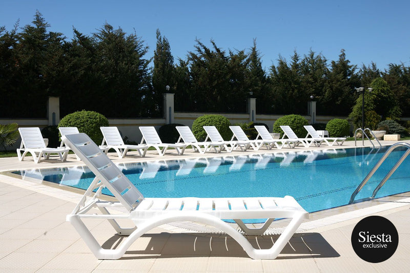 Aqua Sunlounger 3 Piece Package with Side Table