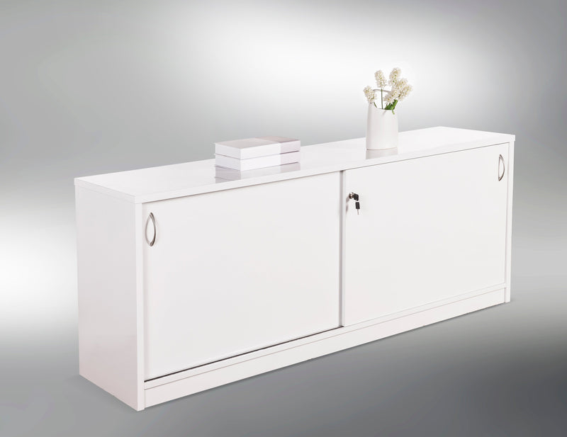 Glossy White Counter Buffet