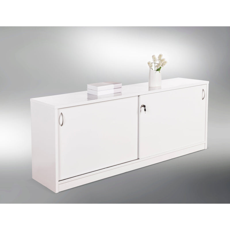 Glossy White Counter Buffet-Elite Office Furniture