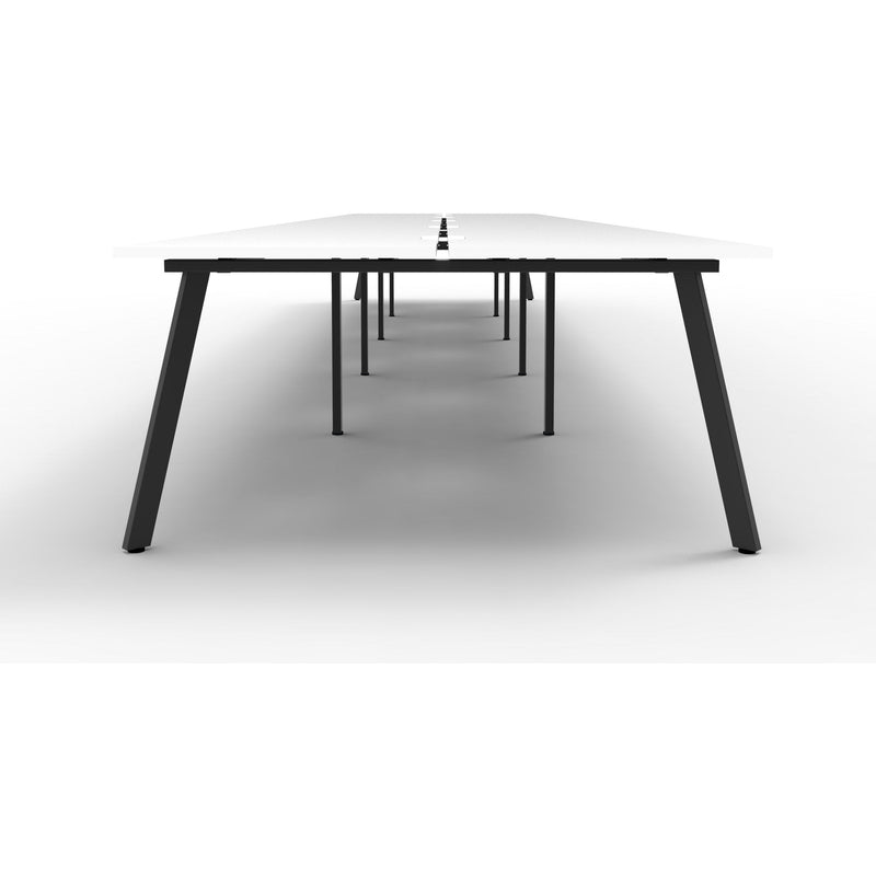Eternity 10 Person Double Sided Workstation - White