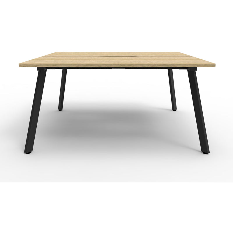 Eternity 2 Person Double Sided Workstation - Oak