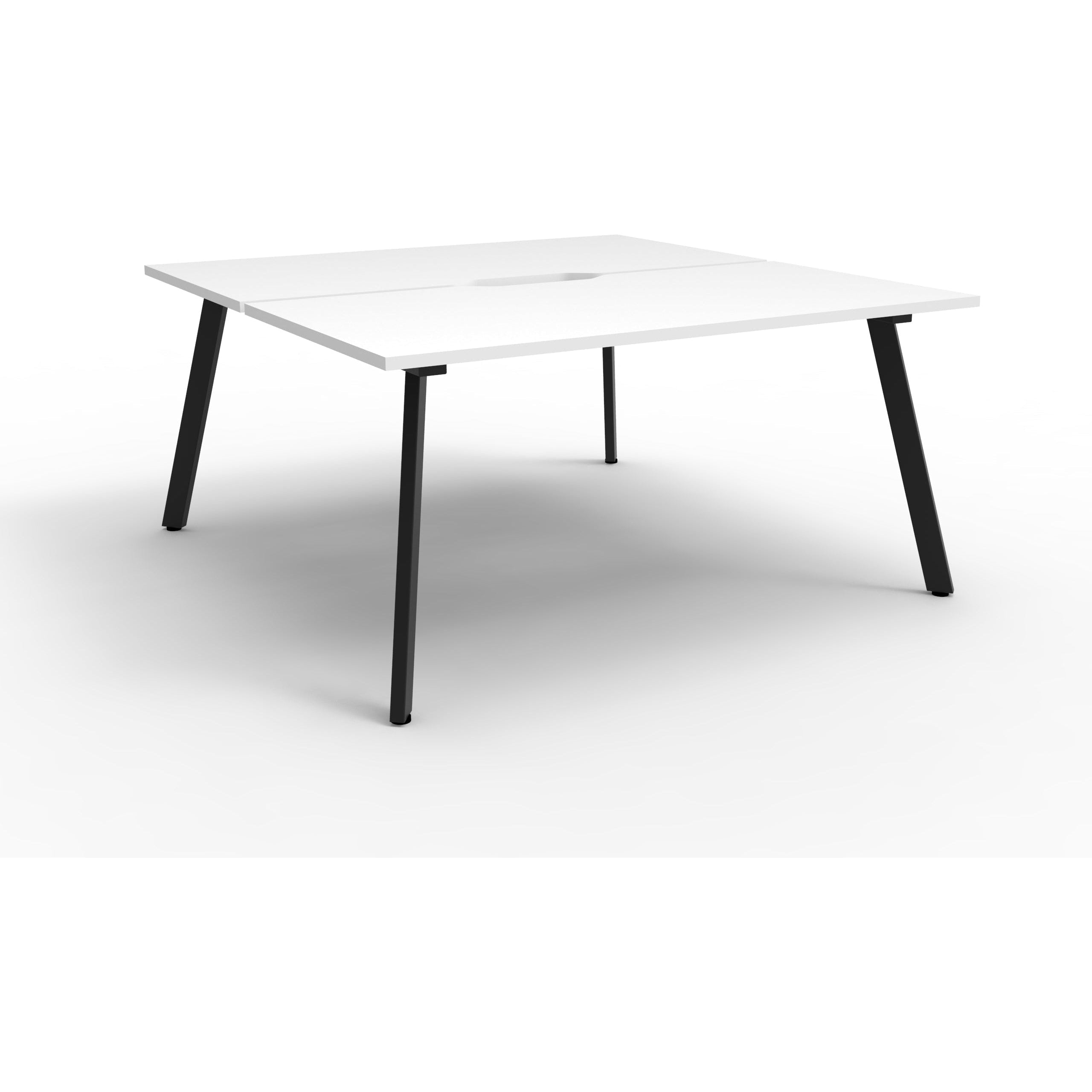 Eternity 2 Person Double Sided Workstation - White