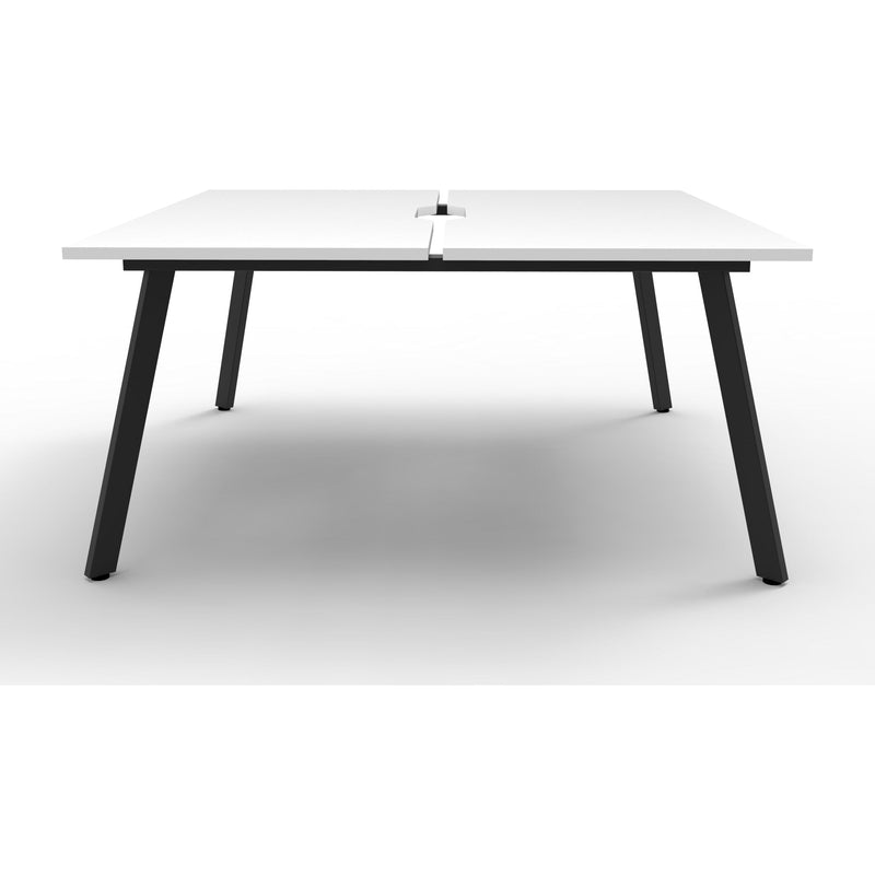 Eternity 2 Person Double Sided Workstation - White