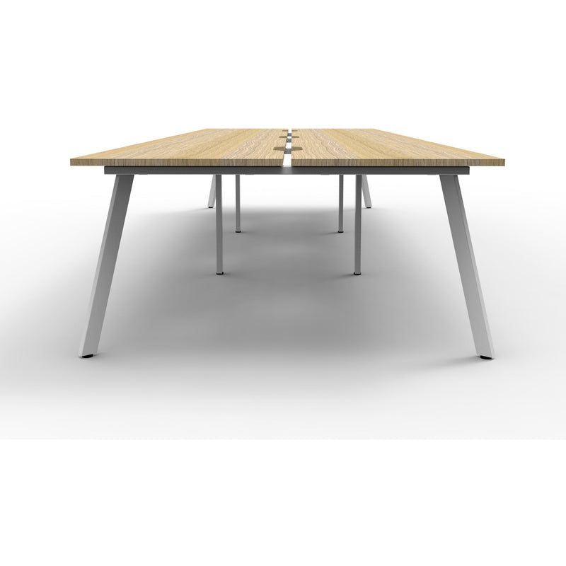 Eternity 6 Person Double Sided Workstation - Oak