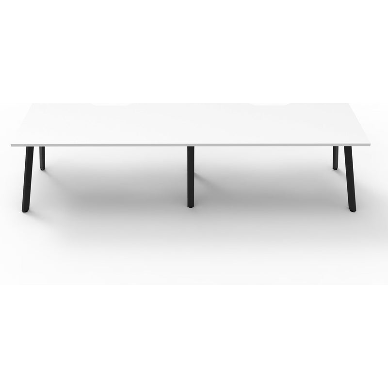 Eternity 2 Person Single Sided Workstation - White