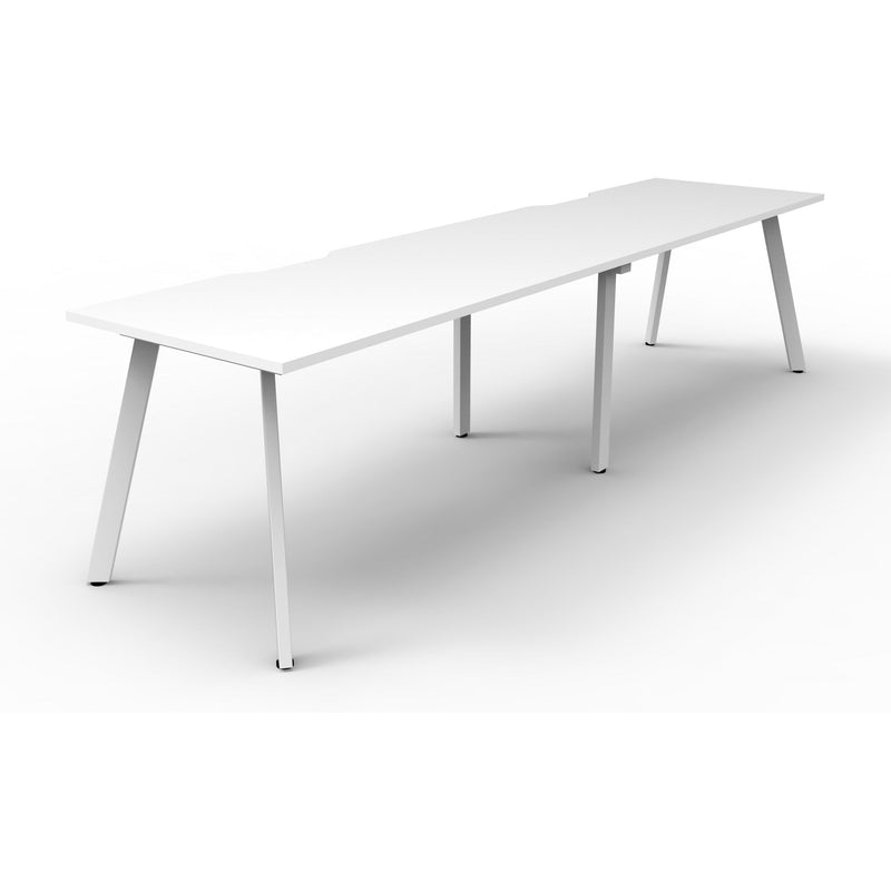 Eternity 2 Person Single Sided Workstation - White