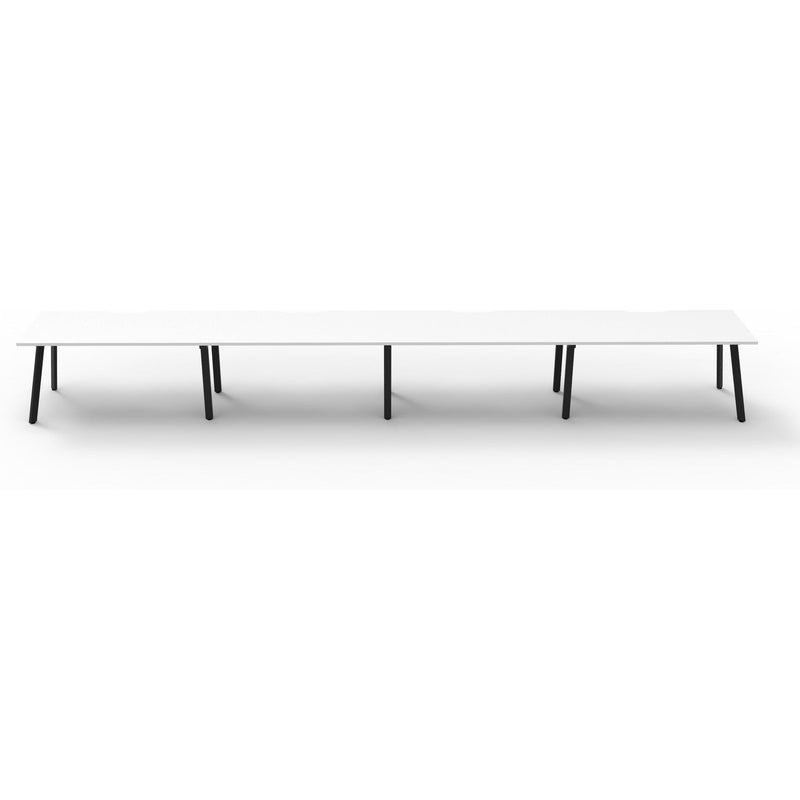 Eternity 4 Person Single Sided Workstation - White