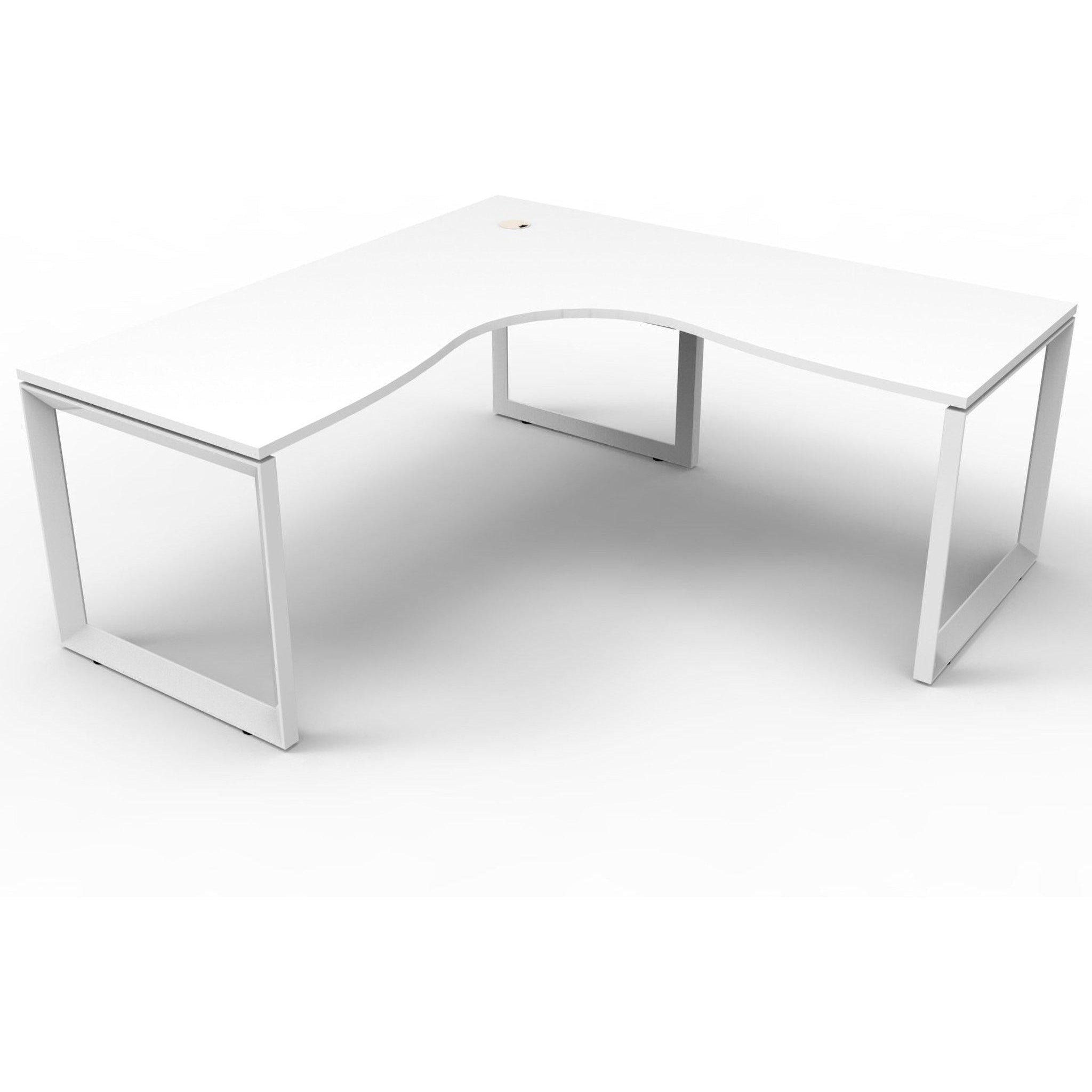 Deluxe Infinity Corner Workstations - Loop Leg