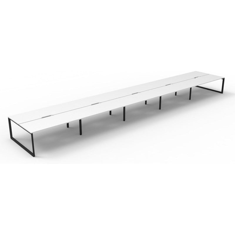 Deluxe Rapid Infinity 10 Person Double Sided Workstation - No Screen