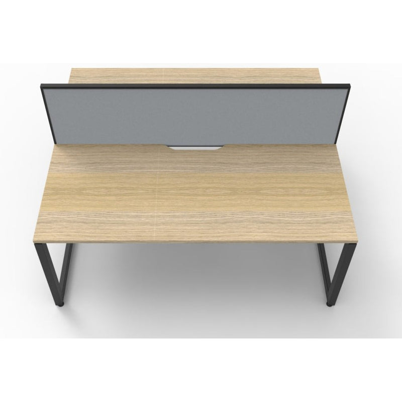 Deluxe Rapid Infinity 2 Person Double Sided Workstation - With Screen