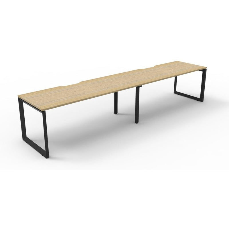 Deluxe Rapid Infinity 2 Person Loop Single Sided Workstation - No Screen - Loop Leg