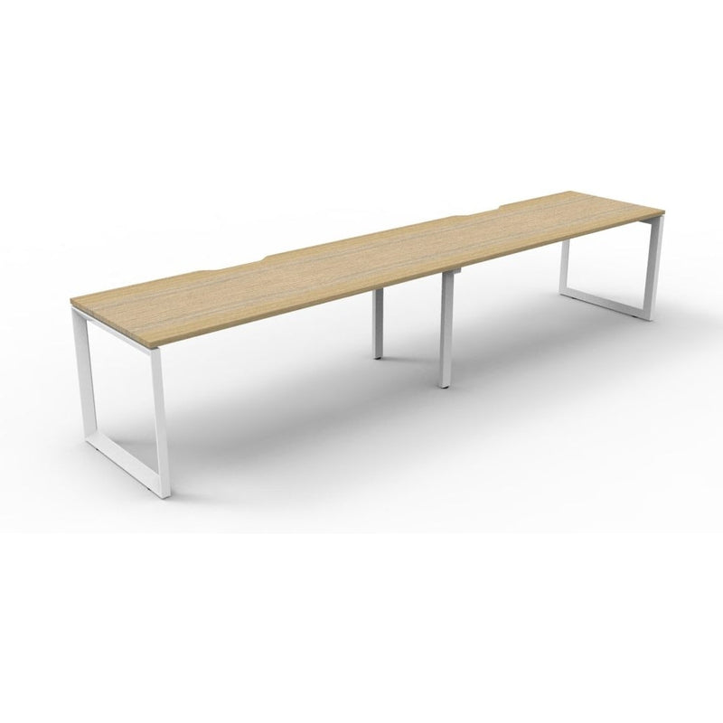 Deluxe Rapid Infinity 2 Person Loop Single Sided Workstation - No Screen - Loop Leg