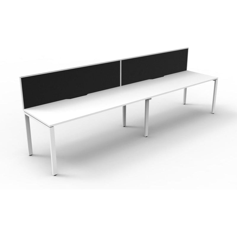 Deluxe Rapid Infinity 2 Person Single Sided Workstation - With Screen