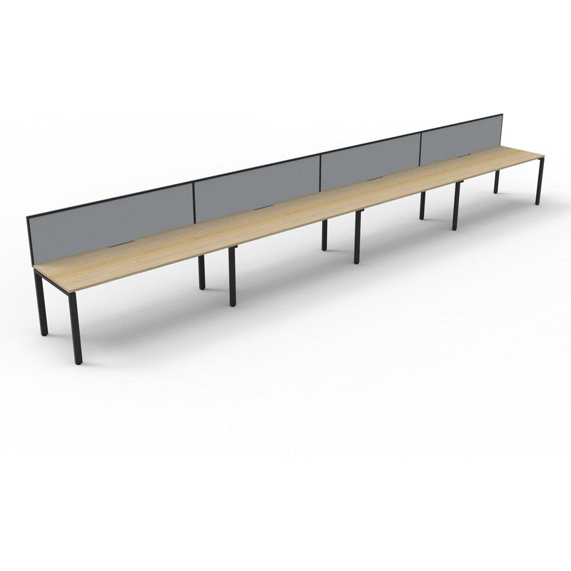 Deluxe Infinity Single Sided Workstations With Screens - Profile Leg