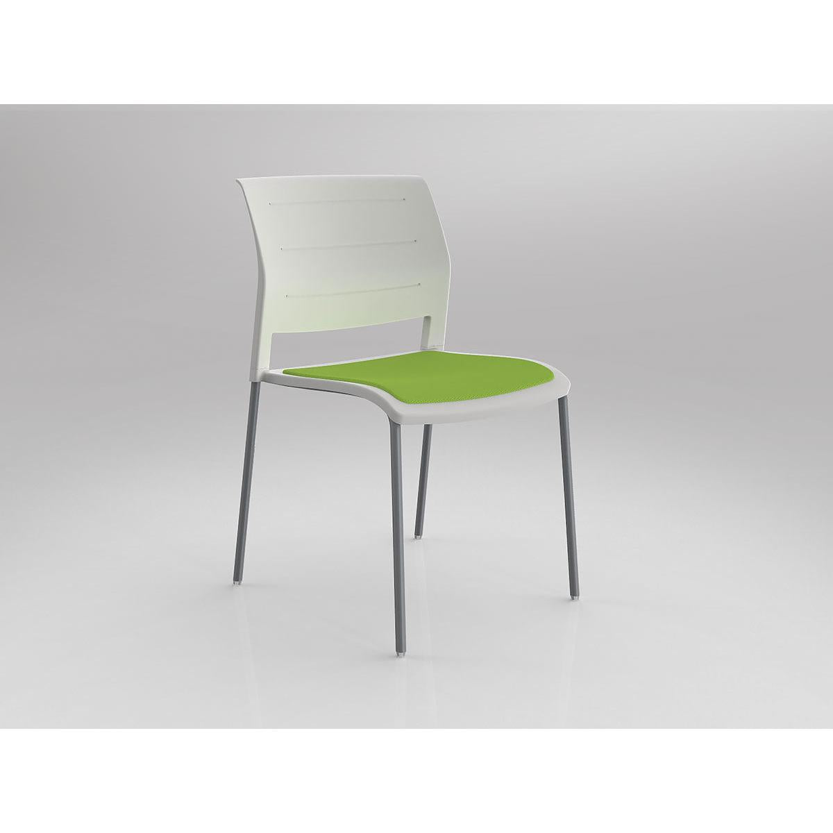 Game Chair With Upholstery - 4 Leg - Silver Frame-Elite Office Furniture