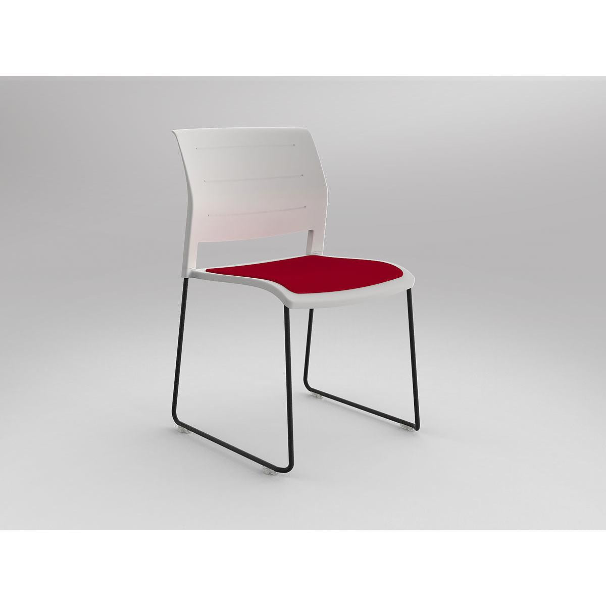Game Chair With Upholstery - Sled Base - Black Frame-Elite Office Furniture