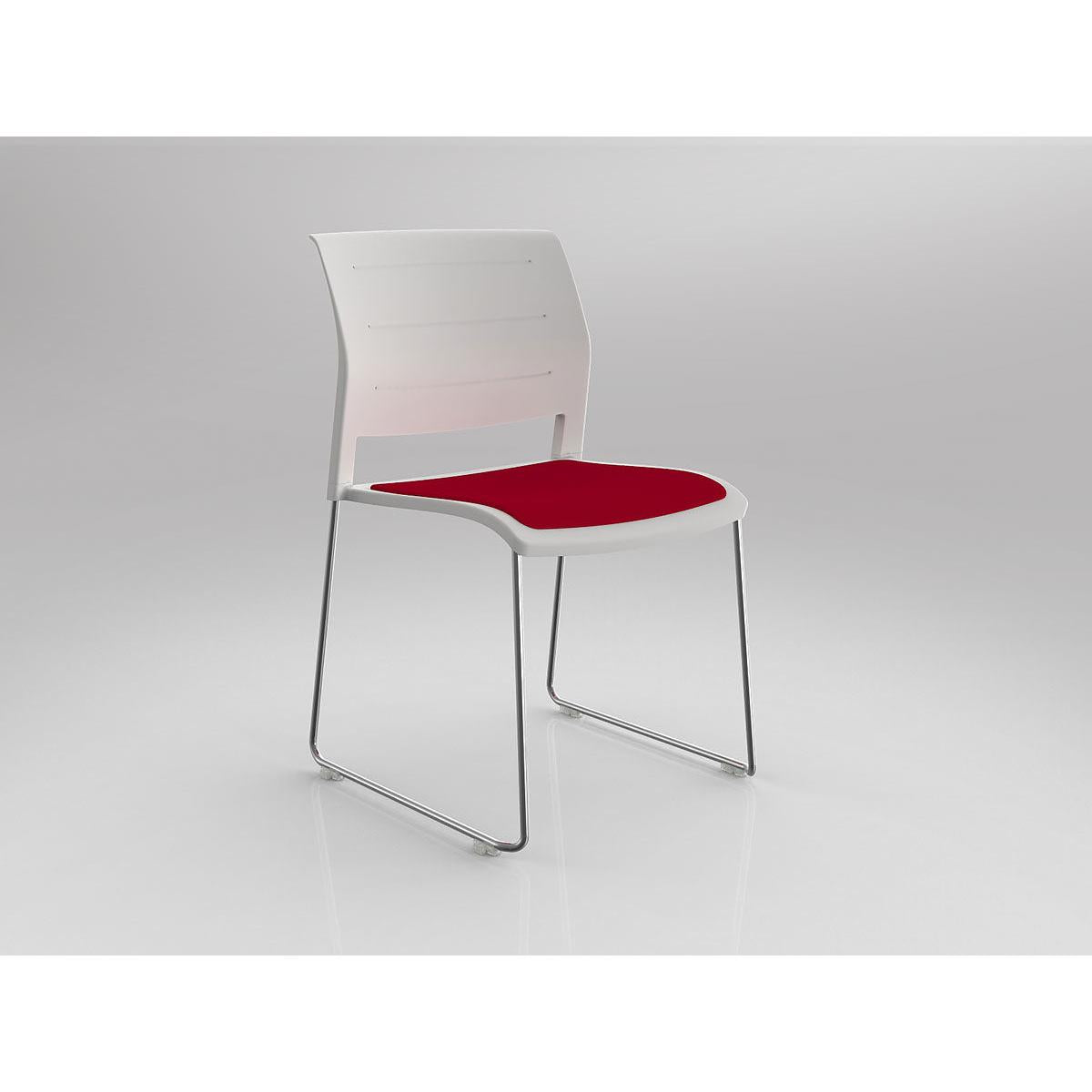 Game Chair With Upholstery - Sled Base - Chrome Frame-Elite Office Furniture