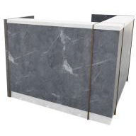 Kent Modular Counter Unit - Marble Look (1395 x 1395 x 1200)-Elite Office Furniture