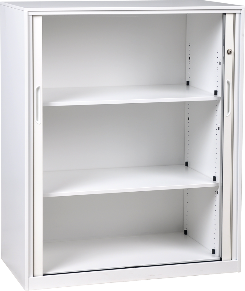 Metal Tambour Storage Cupboard