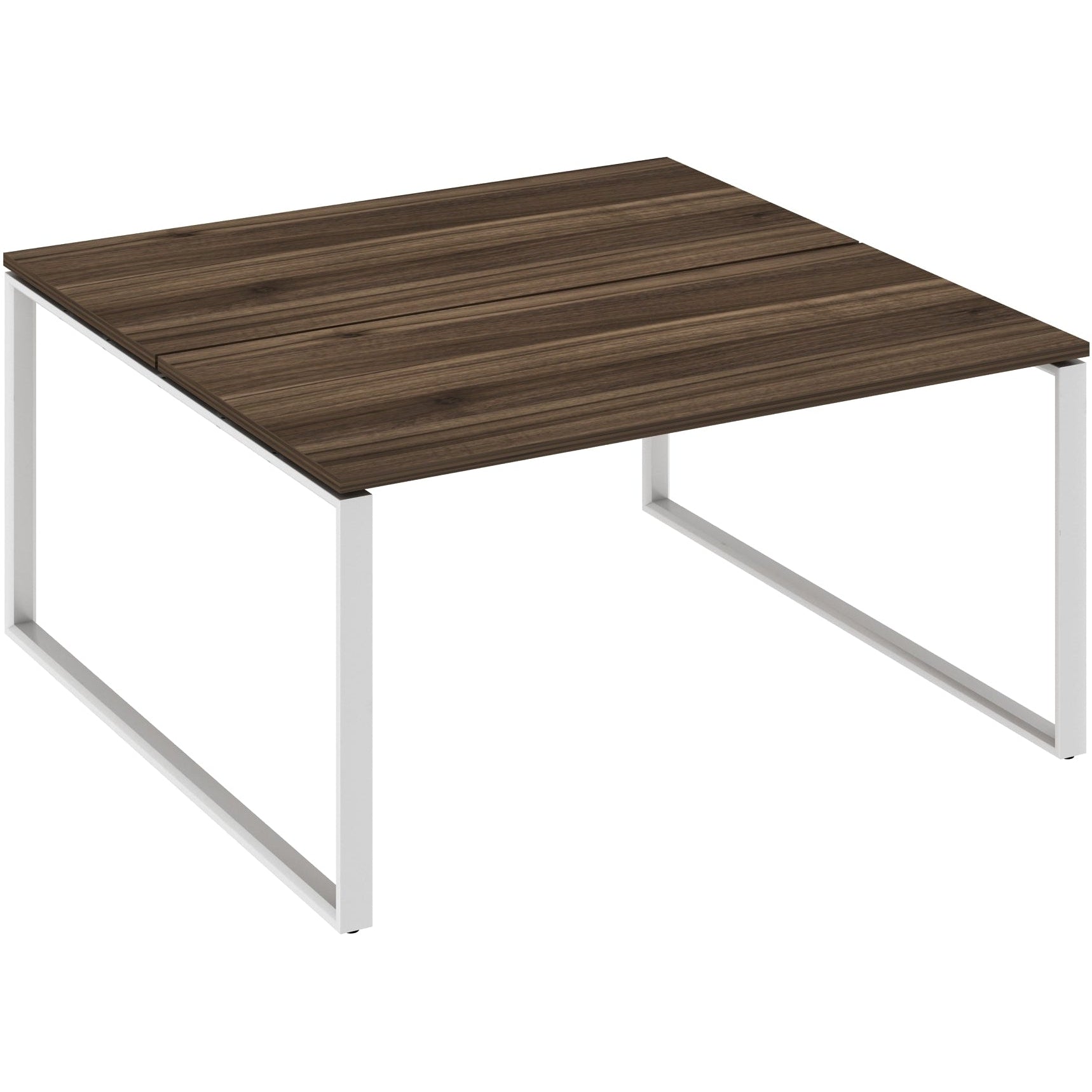 Worksmart 2 Person Double Sided Workstation - Loop Leg - No Screen