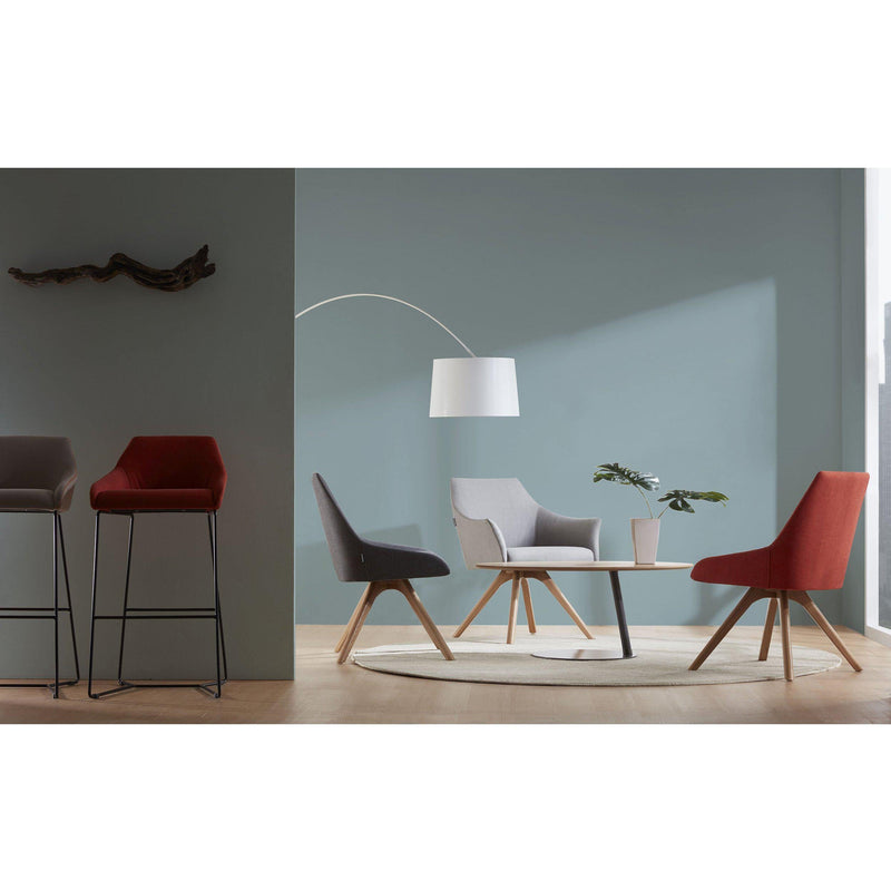 Tulip Sled Base Tub Chair - Blue