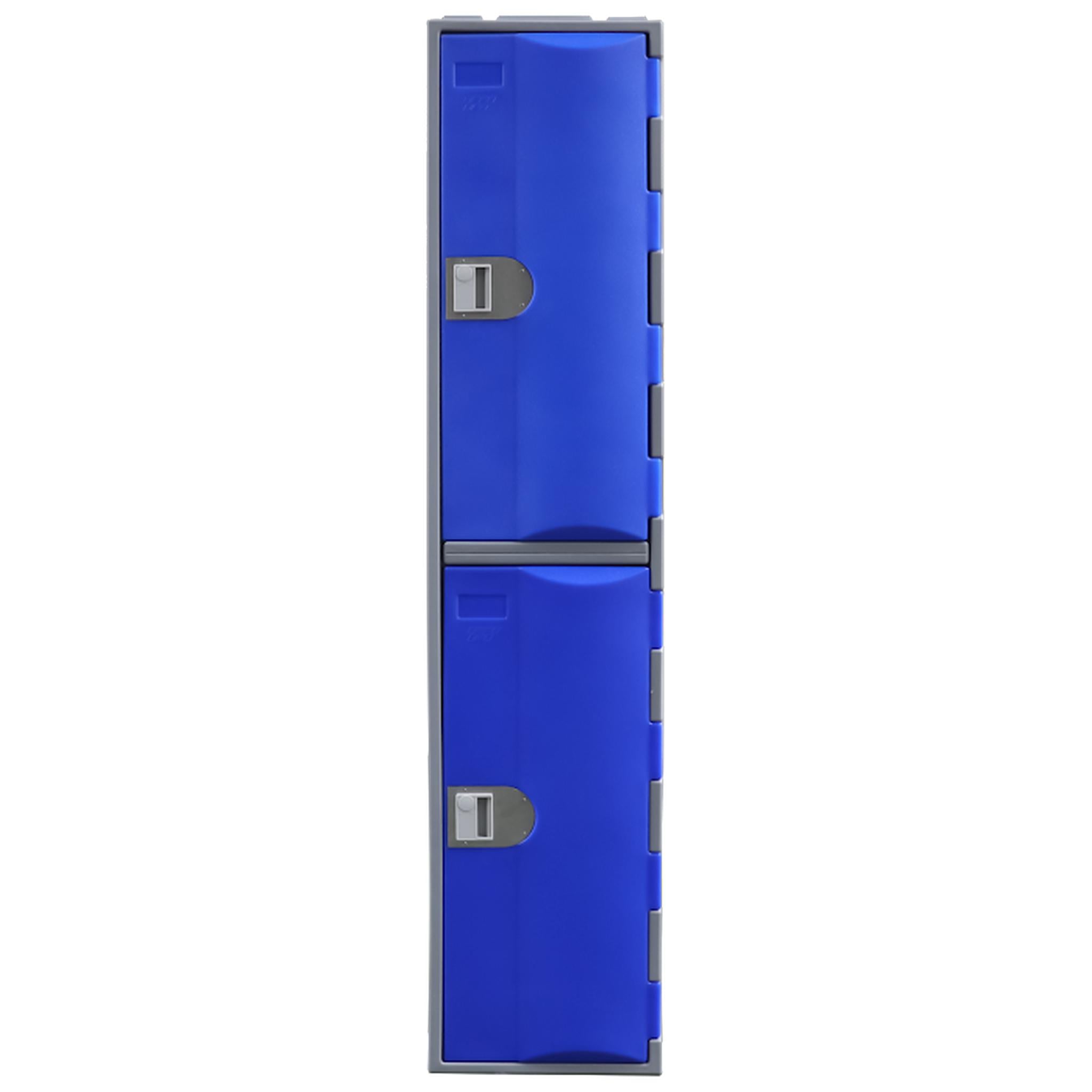 Heavy Duty Plastic Lockers 2 Tiers Full Height