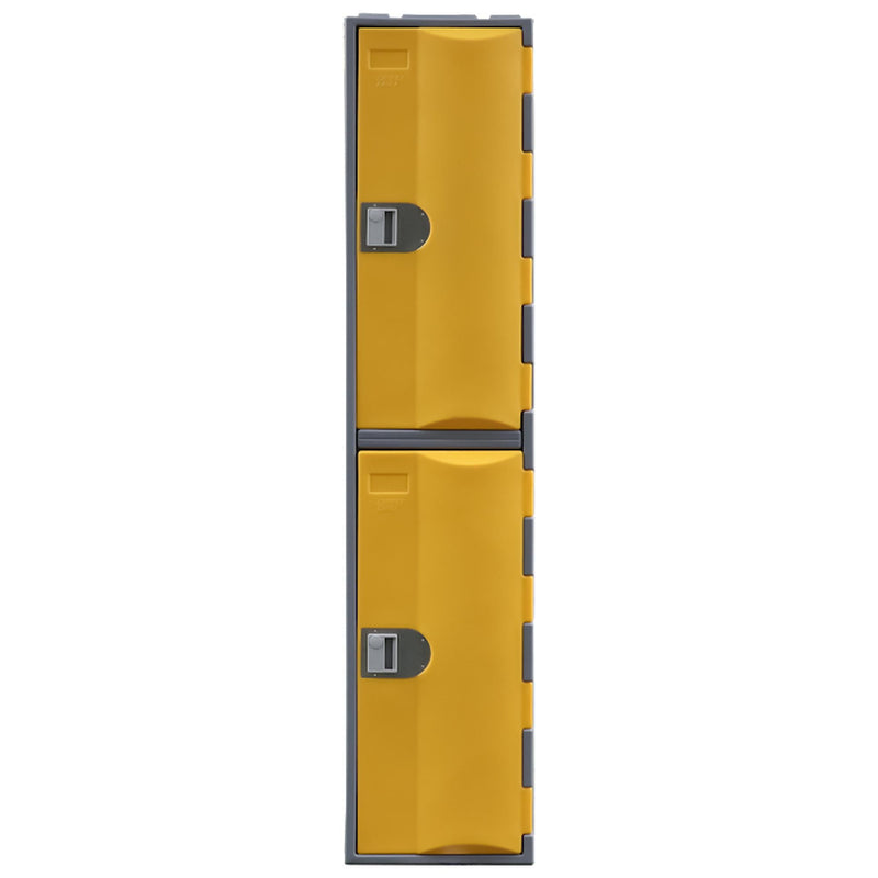 Heavy Duty Plastic Lockers 2 Tiers Full Height