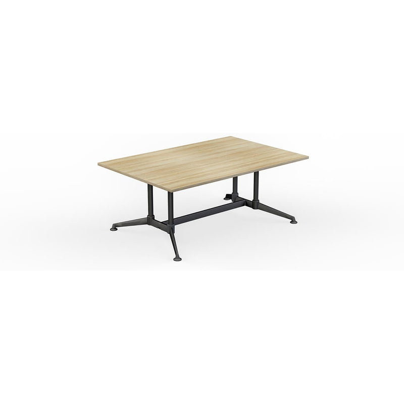 Modulus All Black Twin Post Collar leg Meeting Table