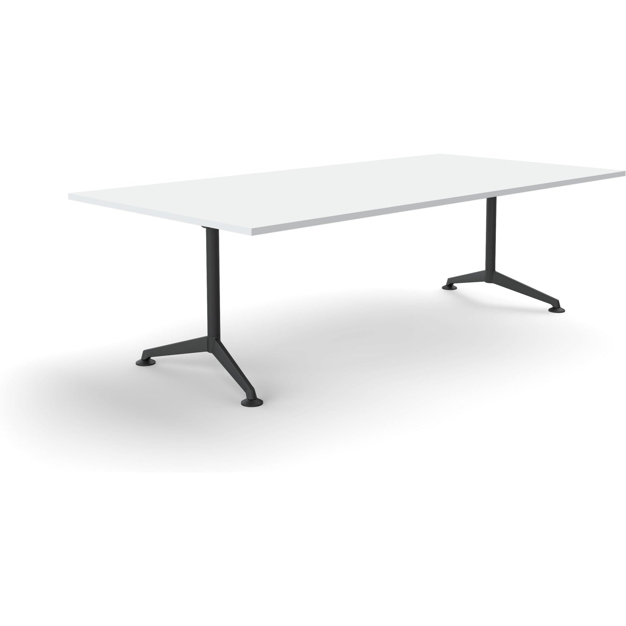 Modulus All Black Fixed Leg Meeting Table