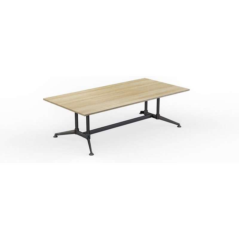 Modulus All Black Twin Post Collar leg Meeting Table