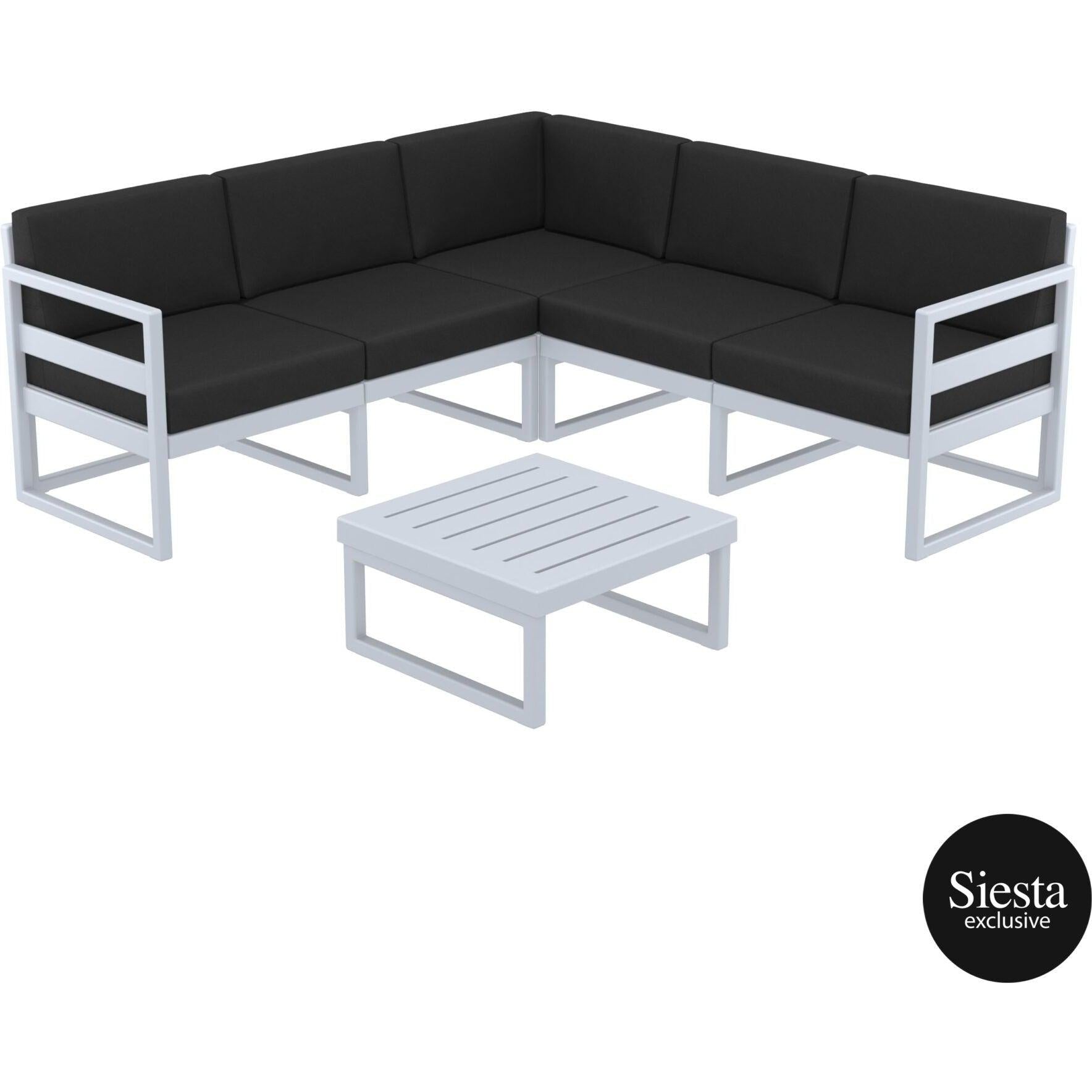 Mykonos Lounge Corner Set - With Cushions-Elite Office Furniture