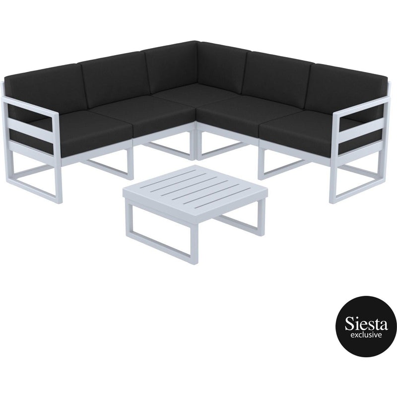 Mykonos Lounge Corner Set - With Cushions-Elite Office Furniture