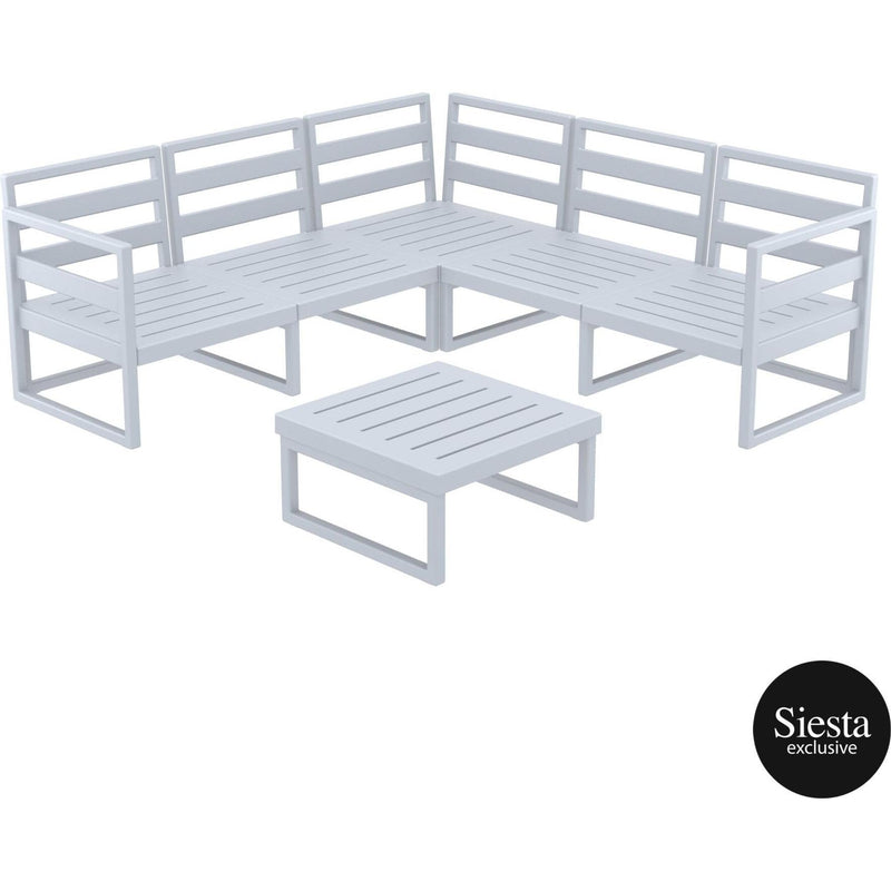 Mykonos Lounge Corner Set - No Cushions-Elite Office Furniture