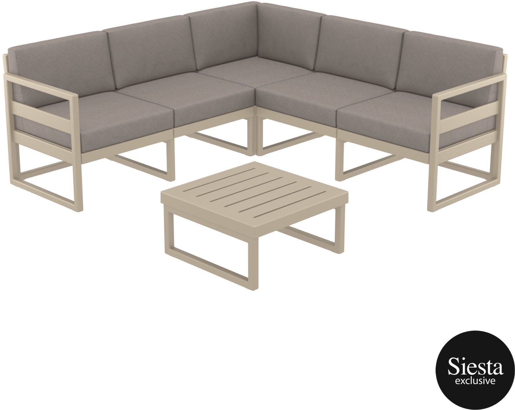 Mykonos Lounge Corner Set - With Cushions