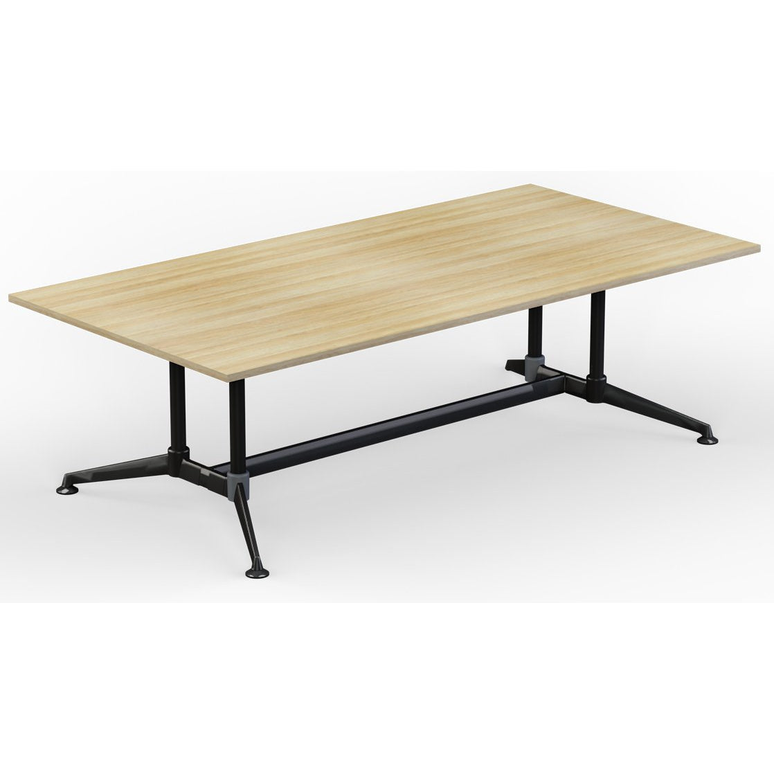 Modulus Twin Post Black Frame Meeting Boardroom Table