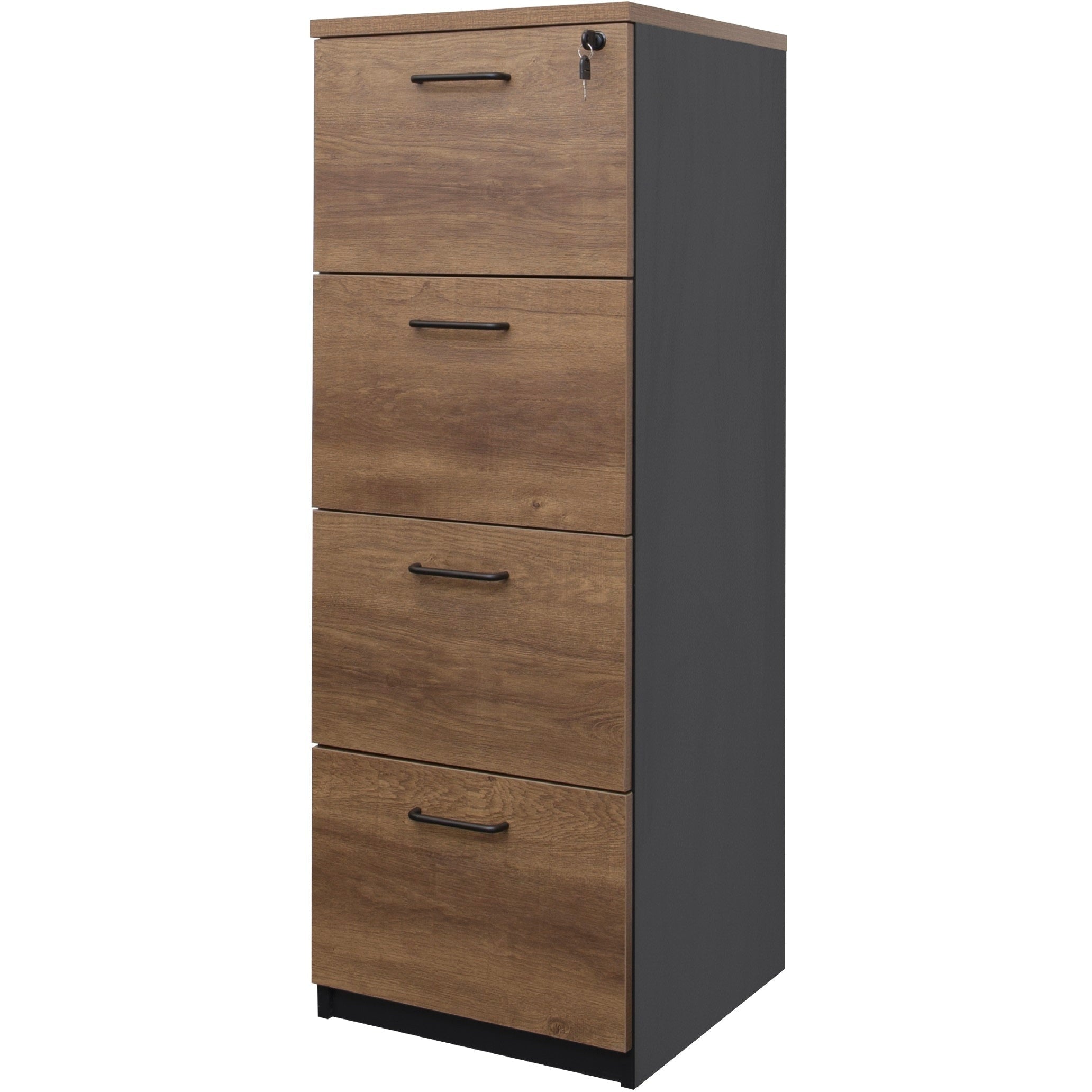 Regal Walnut Premier 4 Drawer Filing Cabinet