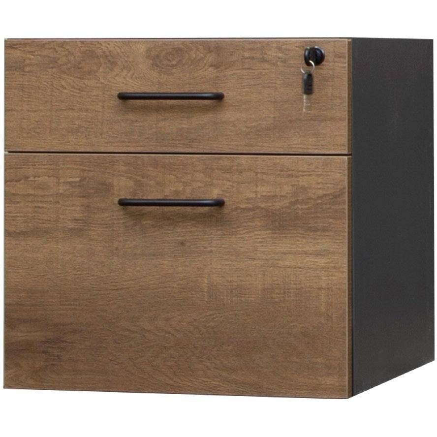 Regal Walnut Premier Fixed Pedestal - 2 Drawer