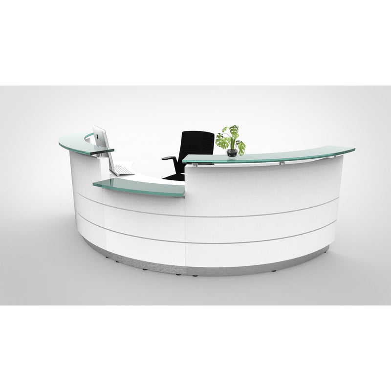 Polaris Curved Reception Counter - Lower Height Piece -D2